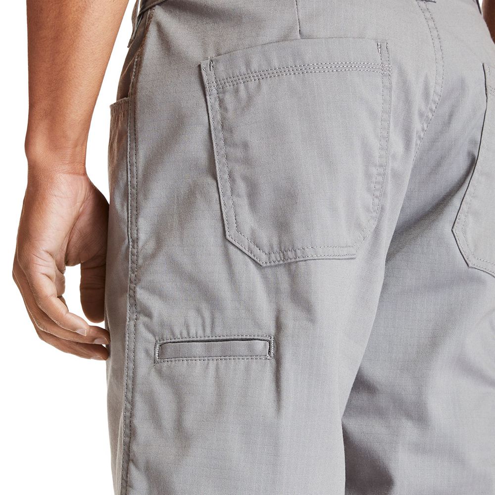 Timberland Mens Shorts PRO® Work Warrior Ripstop Utility - Grey - India TZ1780426